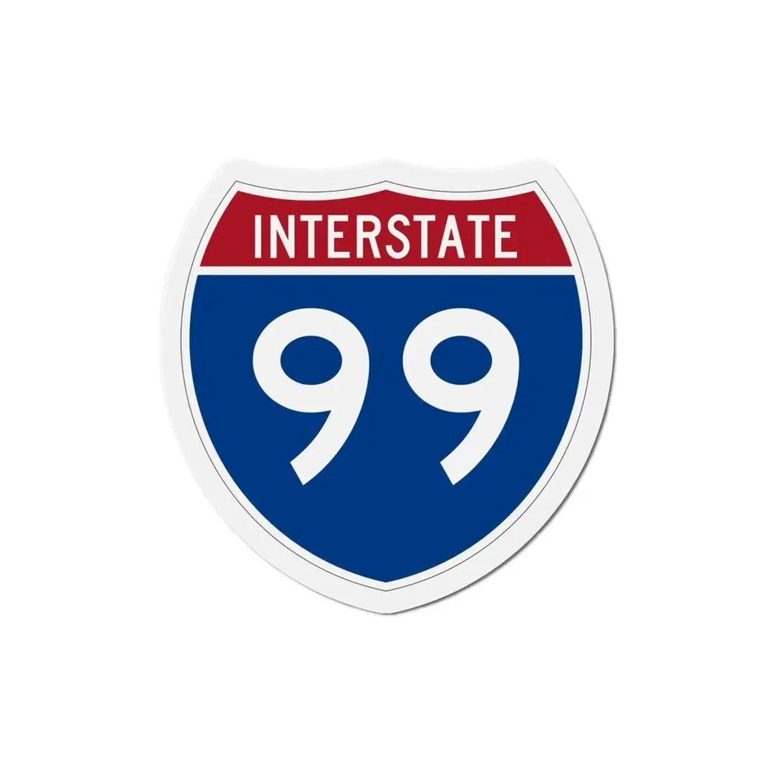 Interstate 99 (U.S. Highways) Refrigerator Magnet - The Sticker Space