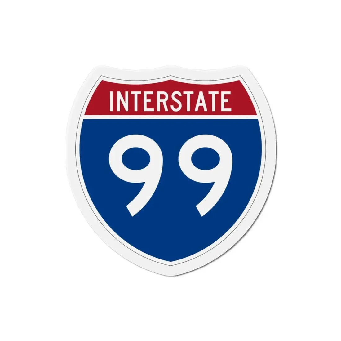 Interstate 99 (U.S. Highways) Refrigerator Magnet - The Sticker Space
