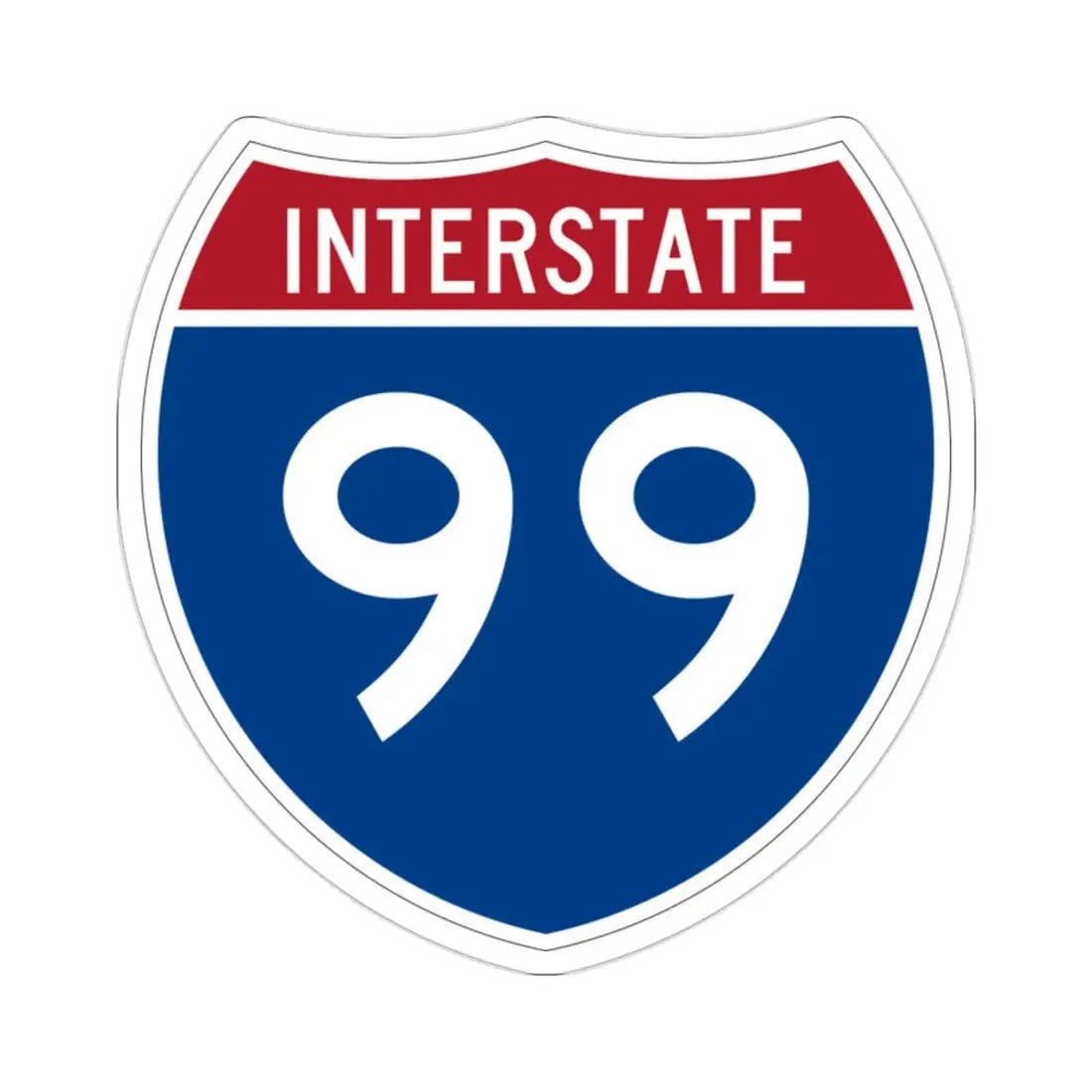 Interstate 99 (U.S. Highways) STICKER Vinyl Die-Cut Decal - The Sticker Space