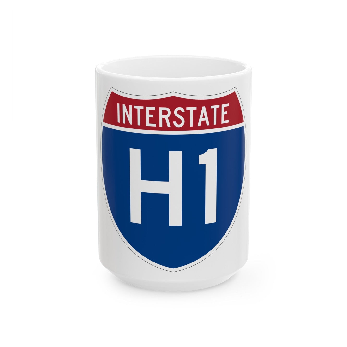 Interstate H1 (U.S. Highways) White Coffee Mug-15oz-The Sticker Space