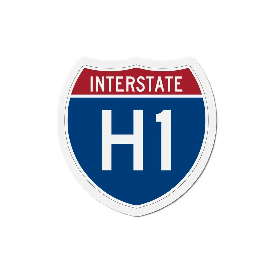 Interstate H1 (U.S. Highways) Refrigerator Magnet 6 Inch - The Sticker Space