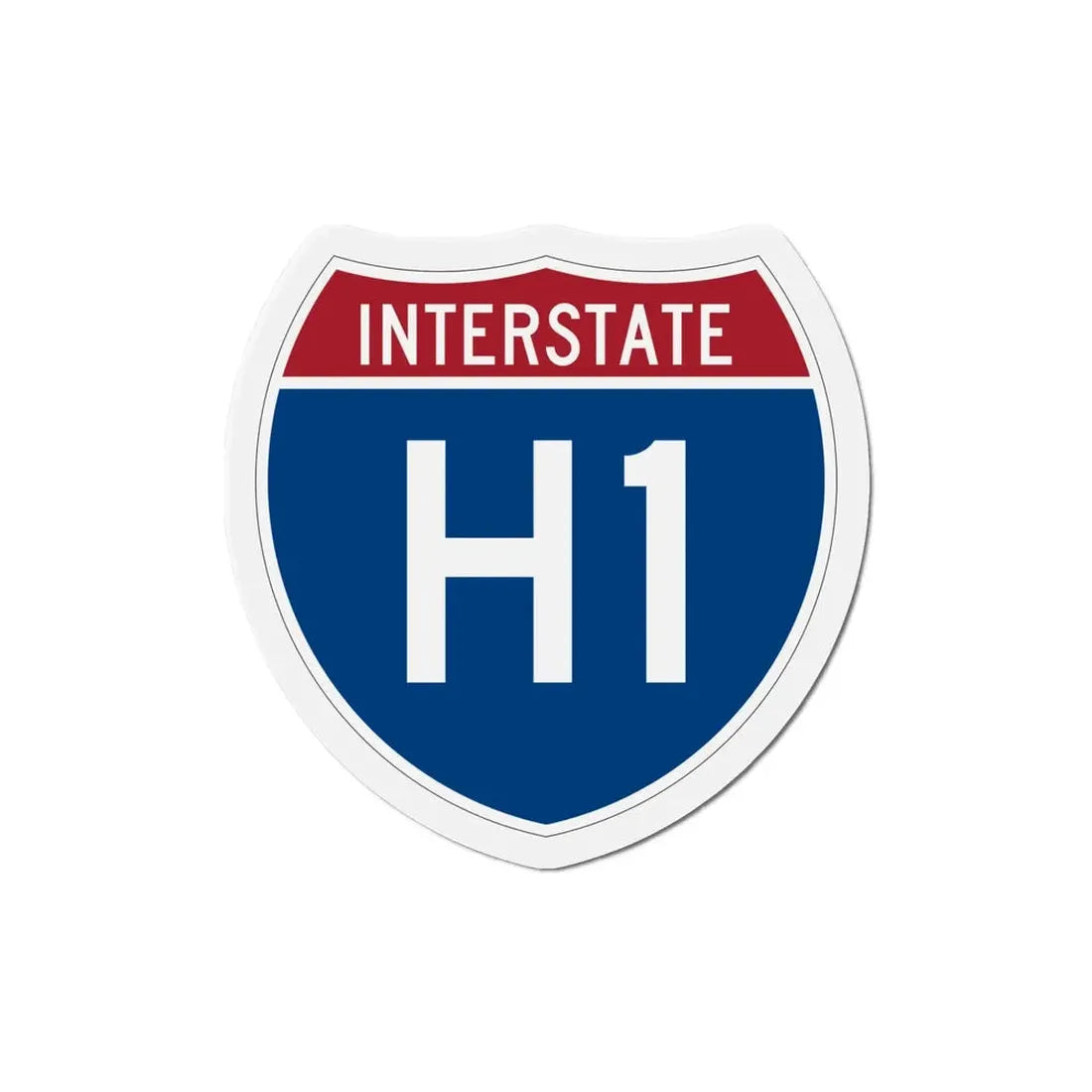 Interstate H1 (U.S. Highways) Refrigerator Magnet - The Sticker Space