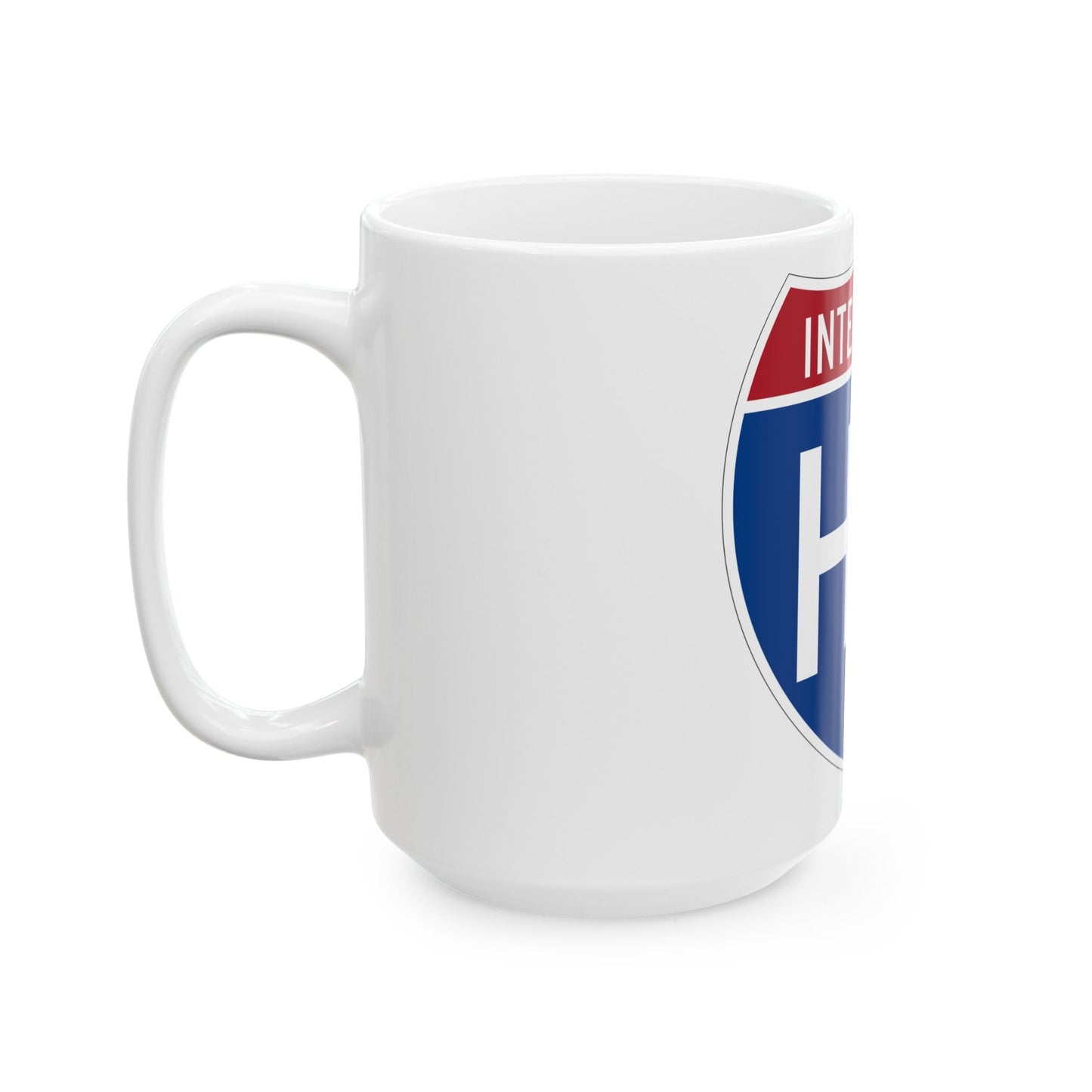 Interstate H2 (U.S. Highways) White Coffee Mug-The Sticker Space