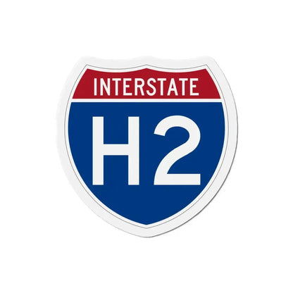 Interstate H2 (U.S. Highways) Refrigerator Magnet 3 Inch - The Sticker Space