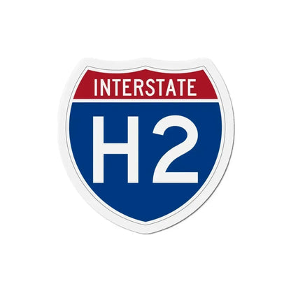 Interstate H2 (U.S. Highways) Refrigerator Magnet 4 Inch - The Sticker Space