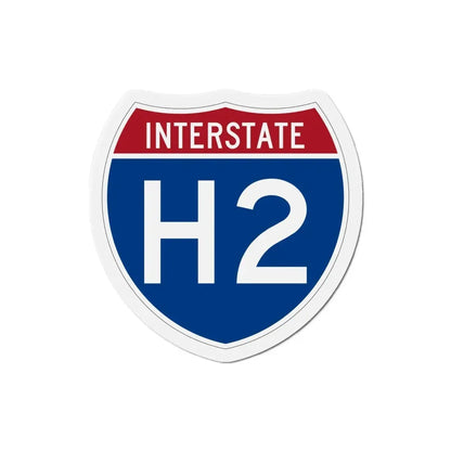 Interstate H2 (U.S. Highways) Refrigerator Magnet 4 Inch - The Sticker Space