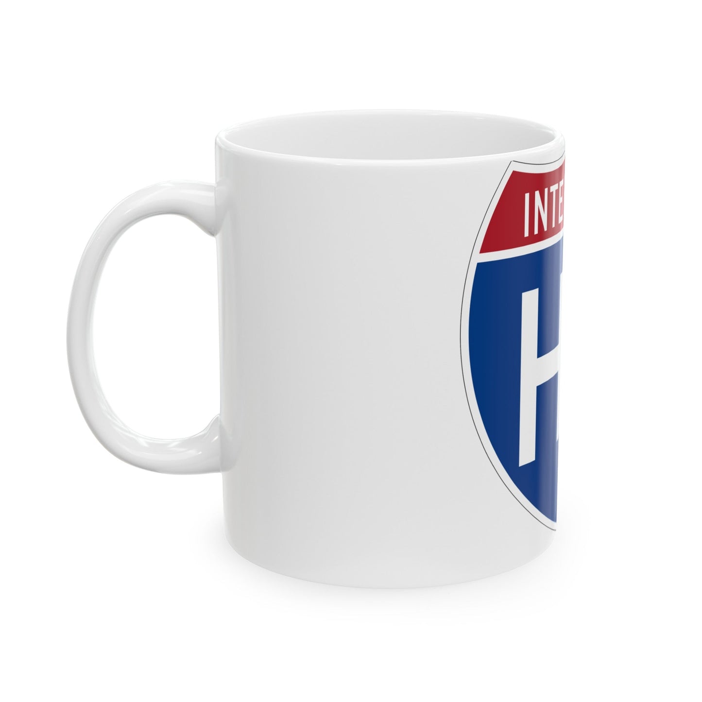 Interstate H3 (U.S. Highways) White Coffee Mug-The Sticker Space