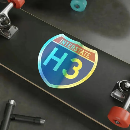 Interstate H3 (U.S. Highways) Holographic STICKER Die-Cut Vinyl Decal - The Sticker Space