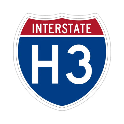 Interstate H3 (U.S. Highways) STICKER Vinyl Die-Cut Decal 2 Inch - The Sticker Space