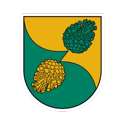 Inčukalna novads COA (Latvia) (Coat of Arms) STICKER Vinyl Kiss-Cut Decal 3 Inch White - The Sticker Space
