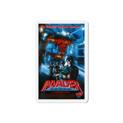 INVADER 1991 Movie Poster - Refrigerator Magnet 6 Inch Die-Cut - The Sticker Space