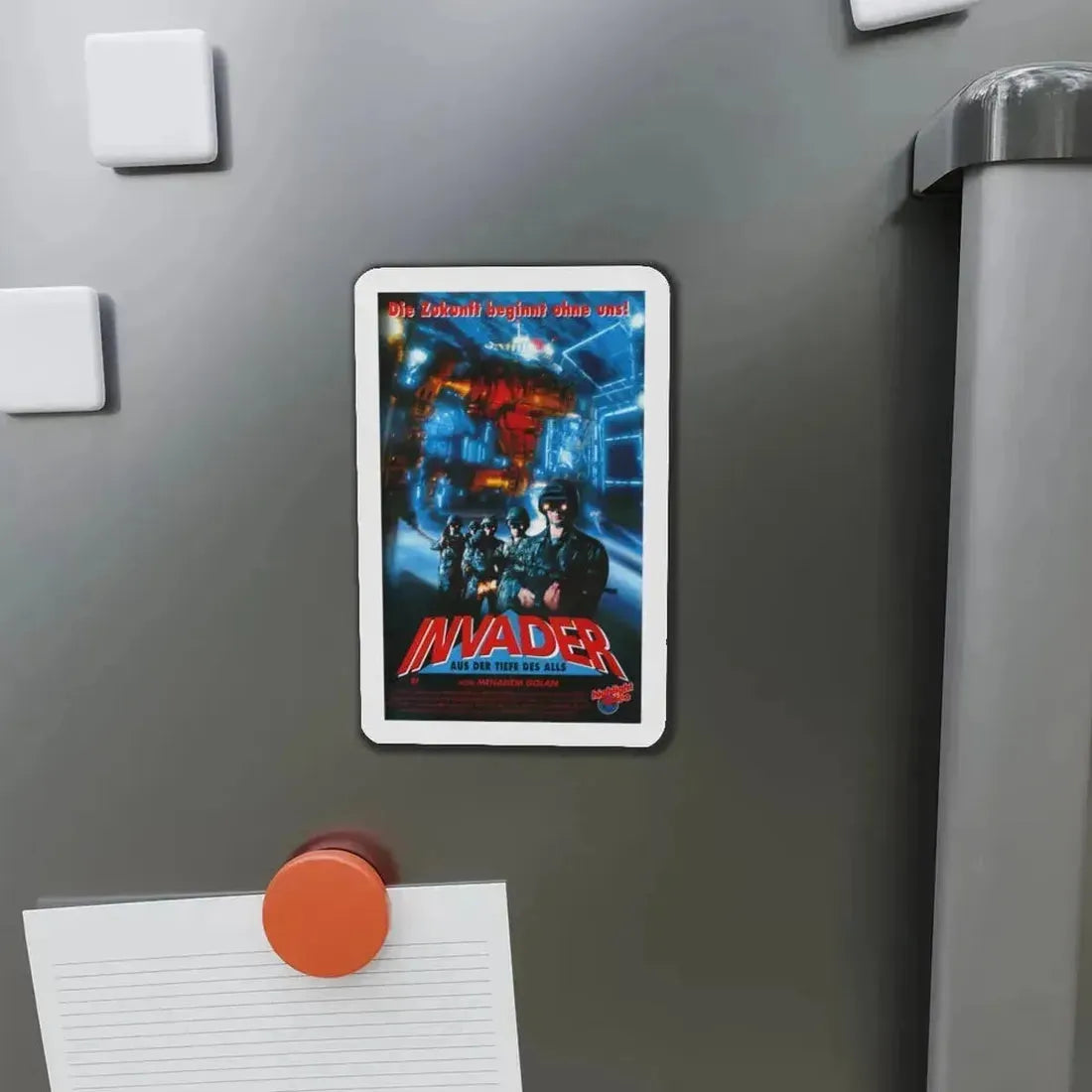 INVADER 1991 Movie Poster - Refrigerator Magnet - The Sticker Space