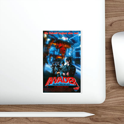 INVADER 1991 Movie Poster STICKER Vinyl Die-Cut Decal-The Sticker Space