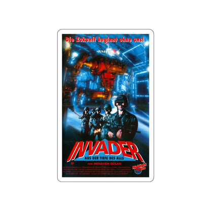 INVADER 1991 Movie Poster STICKER Vinyl Die-Cut Decal-3 Inch-The Sticker Space