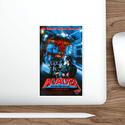 INVADER 1991 Movie Poster STICKER Vinyl Die-Cut Decal-The Sticker Space