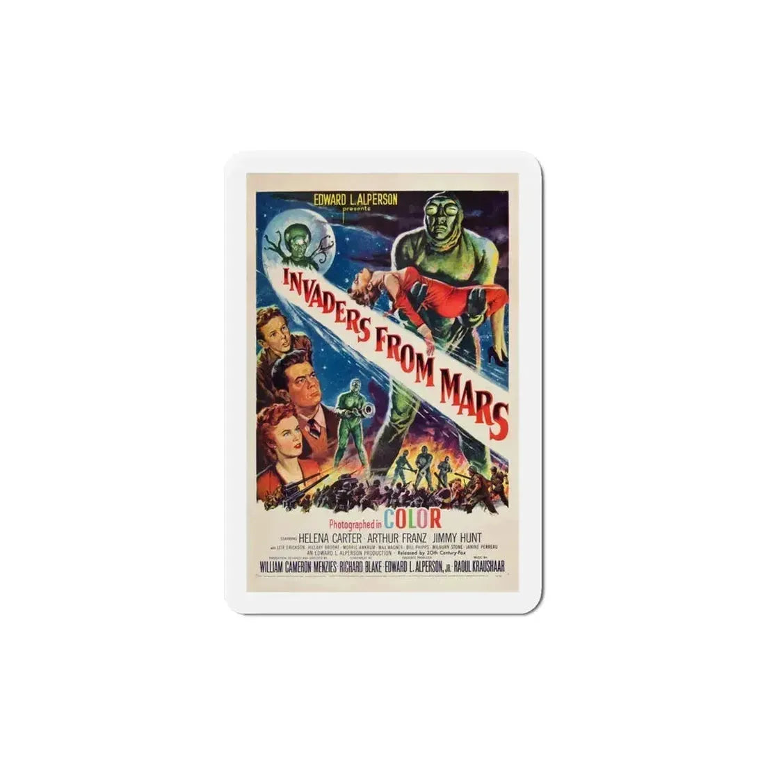 Invaders From Mars 1953 Movie Poster Refrigerator Magnet 5 Inch - The Sticker Space