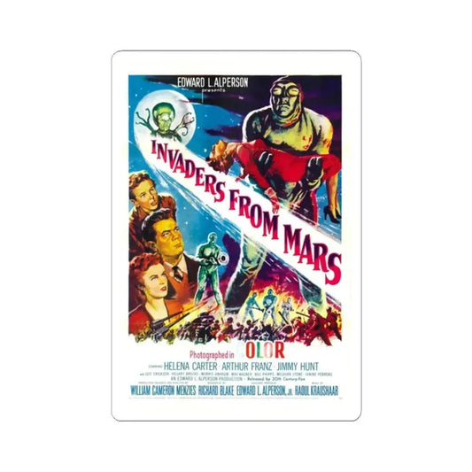 INVADERS FROM MARS 1953 Movie Poster - STICKER Vinyl Kiss-Cut Decal 2 Inch White - The Sticker Space