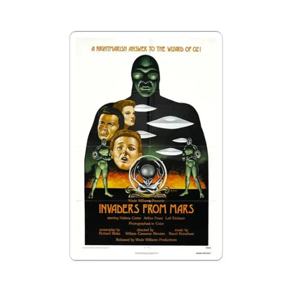 INVADERS FROM MARS (2) 1953 Movie Poster - STICKER Vinyl Kiss-Cut Decal 2 Inch White - The Sticker Space