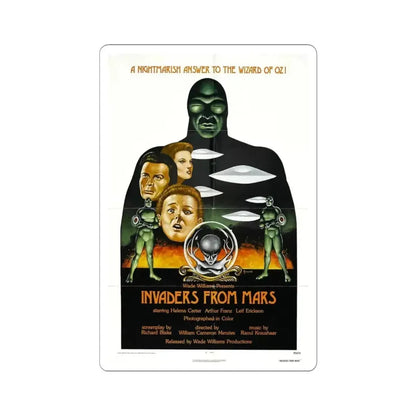 INVADERS FROM MARS (2) 1953 Movie Poster - STICKER Vinyl Kiss-Cut Decal 4 Inch White - The Sticker Space