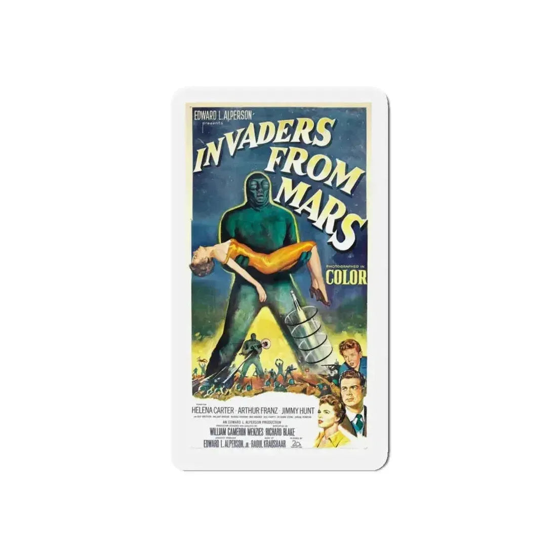 INVADERS FROM MARS (3) 1953 Movie Poster - Refrigerator Magnet - The Sticker Space