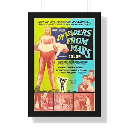 INVADERS FROM MARS (4) 1953 - Framed Movie Poster 16″ x 24″ Black - The Sticker Space