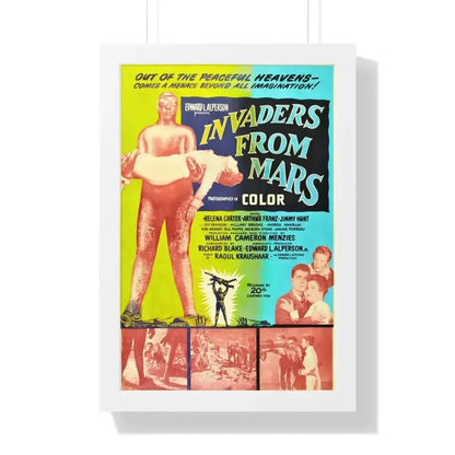 INVADERS FROM MARS (4) 1953 - Framed Movie Poster 16″ x 24″ White - The Sticker Space