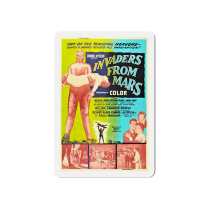 INVADERS FROM MARS (4) 1953 Movie Poster - Refrigerator Magnet-3" x 3"-The Sticker Space