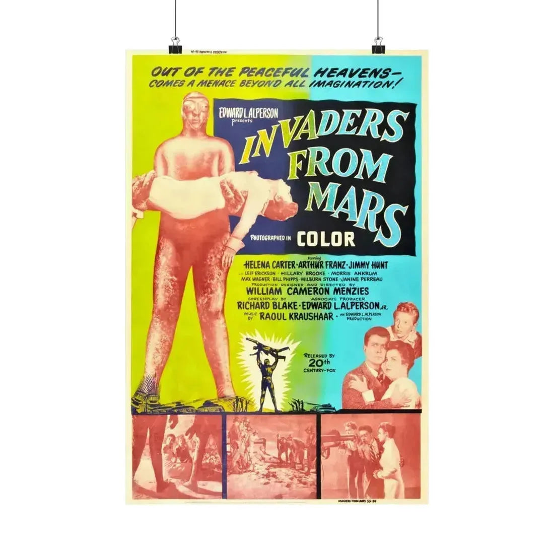 INVADERS FROM MARS (4) 1953 - Paper Movie Poster 16″ x 24″ Matte - The Sticker Space