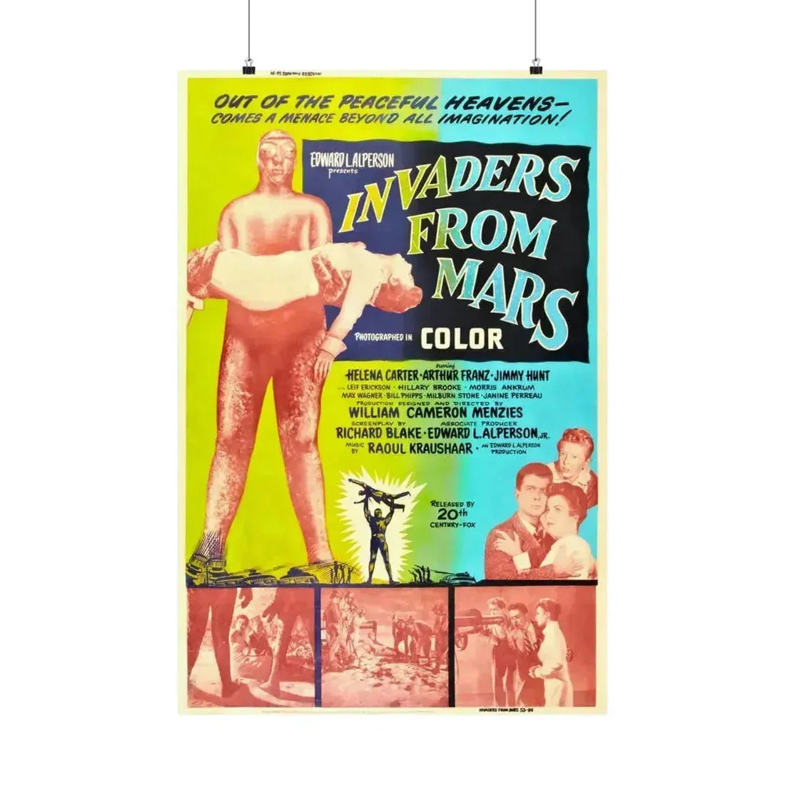 INVADERS FROM MARS (4) 1953 - Paper Movie Poster 24″ x 36″ Matte - The Sticker Space