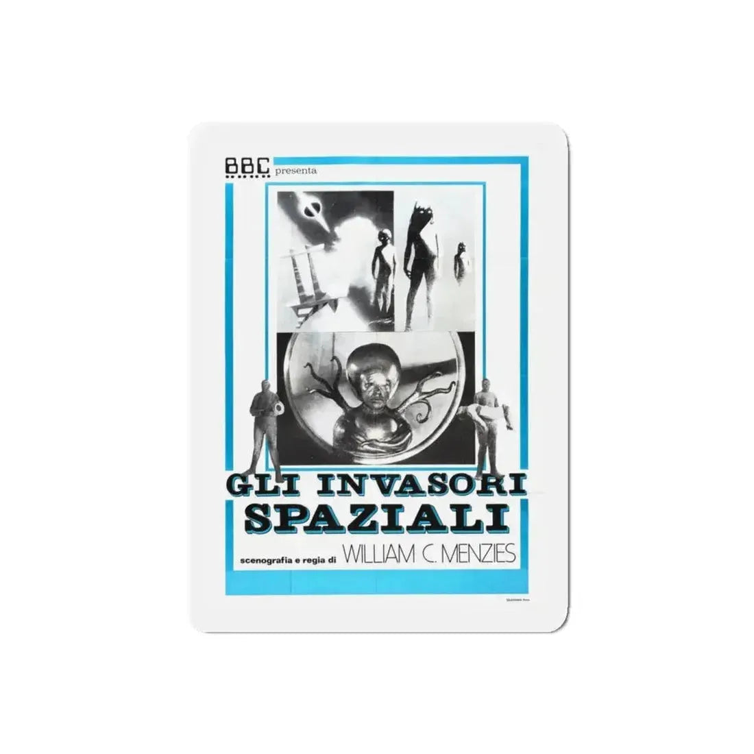 INVADERS FROM MARS (ITALIAN) 1953 Movie Poster - Refrigerator Magnet 5 Inch Die-Cut - The Sticker Space