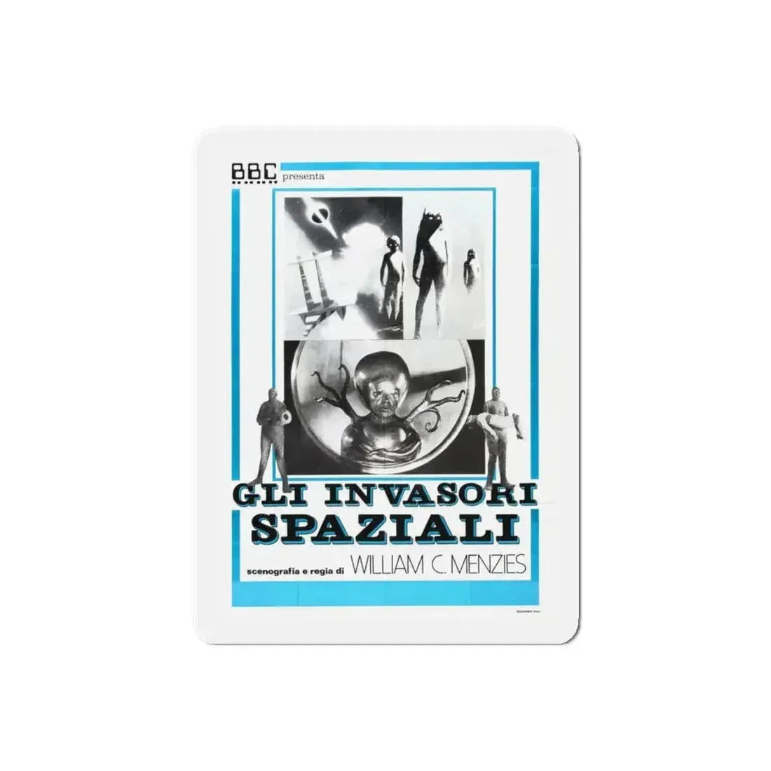 INVADERS FROM MARS (ITALIAN) 1953 Movie Poster - Refrigerator Magnet 6 Inch Die-Cut - The Sticker Space