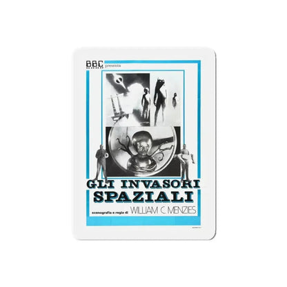 INVADERS FROM MARS (ITALIAN) 1953 Movie Poster - Refrigerator Magnet 6 Inch Die-Cut - The Sticker Space