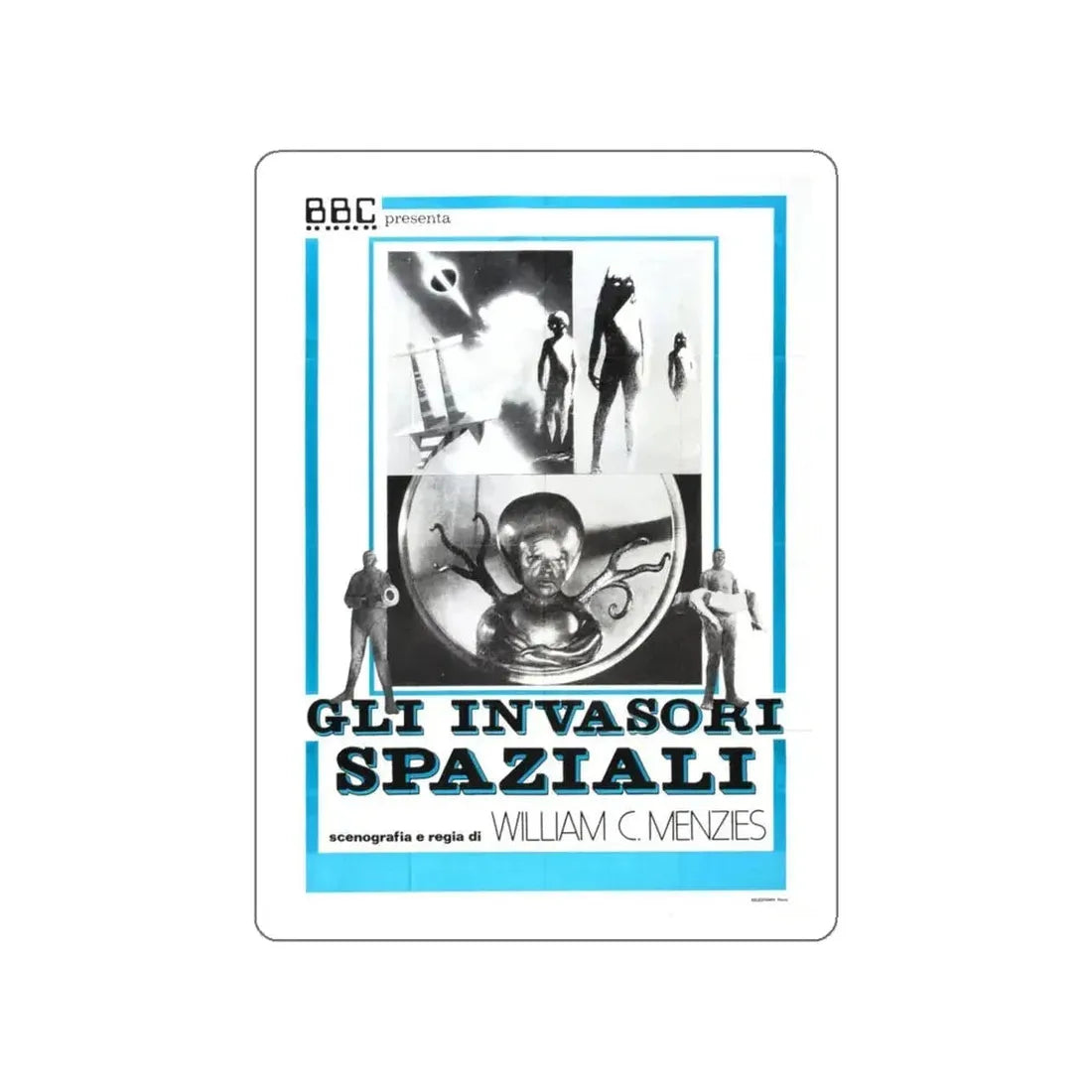 INVADERS FROM MARS (ITALIAN) 1953 Movie Poster STICKER Vinyl Die-Cut Decal 5 Inch - The Sticker Space