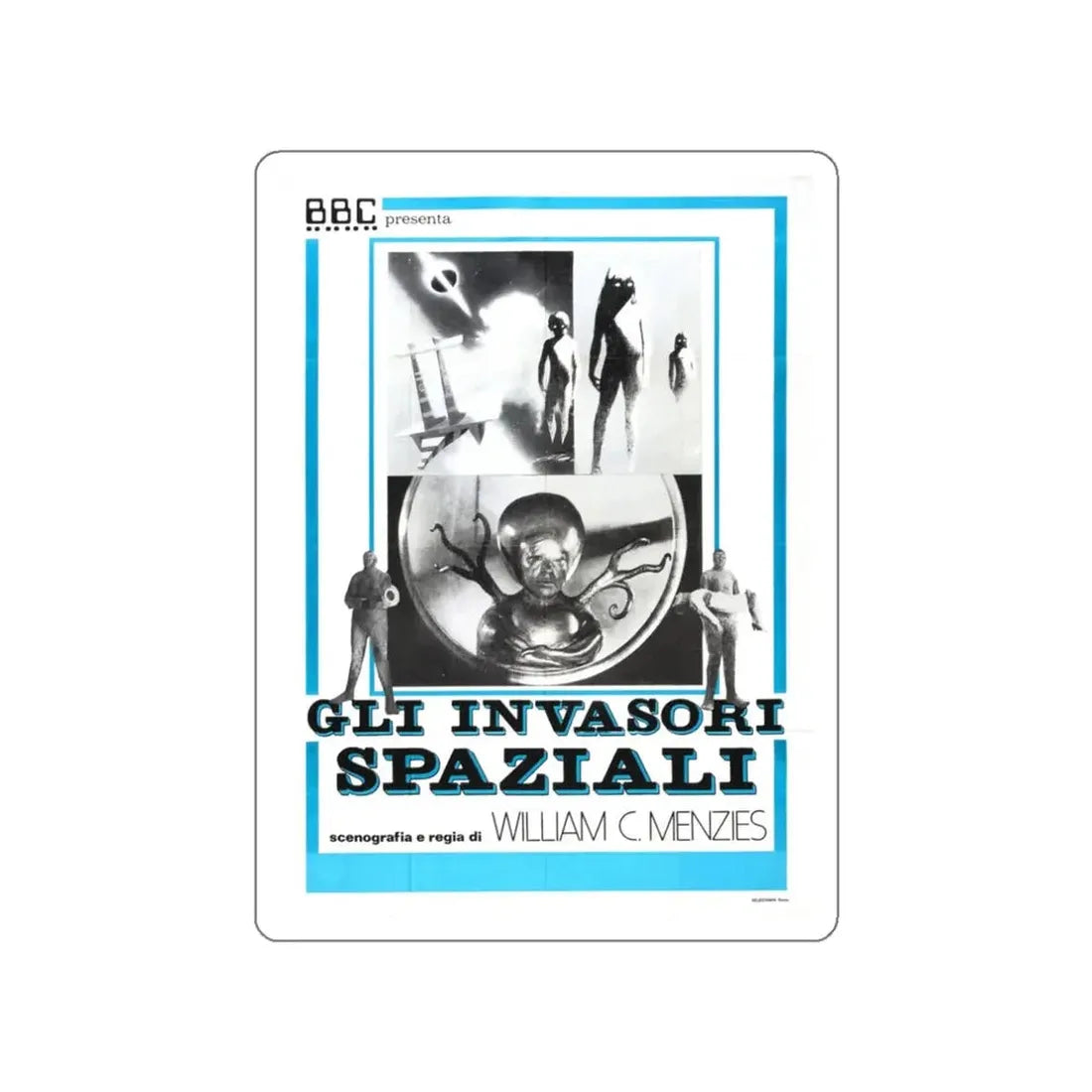 INVADERS FROM MARS (ITALIAN) 1953 Movie Poster STICKER Vinyl Die-Cut Decal - The Sticker Space