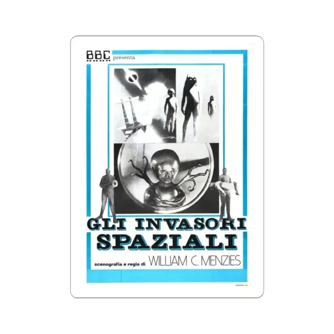 INVADERS FROM MARS (ITALIAN) 1953 Movie Poster - STICKER Vinyl Kiss-Cut Decal 2 Inch White - The Sticker Space