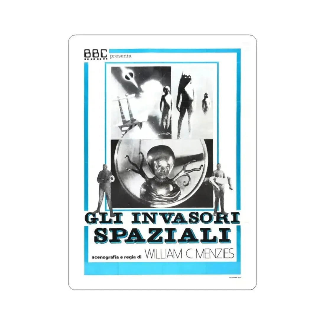 INVADERS FROM MARS (ITALIAN) 1953 Movie Poster - STICKER Vinyl Kiss-Cut Decal 3 Inch White - The Sticker Space