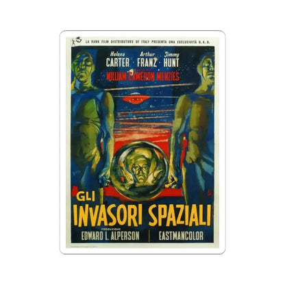 INVADERS FROM MARS (ITALIAN 2) 1953 Movie Poster - STICKER Vinyl Kiss-Cut Decal 2 Inch White - The Sticker Space