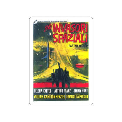 INVADERS FROM MARS (ITALIAN 3) 1953 Movie Poster STICKER Vinyl Die-Cut Decal 6 Inch - The Sticker Space