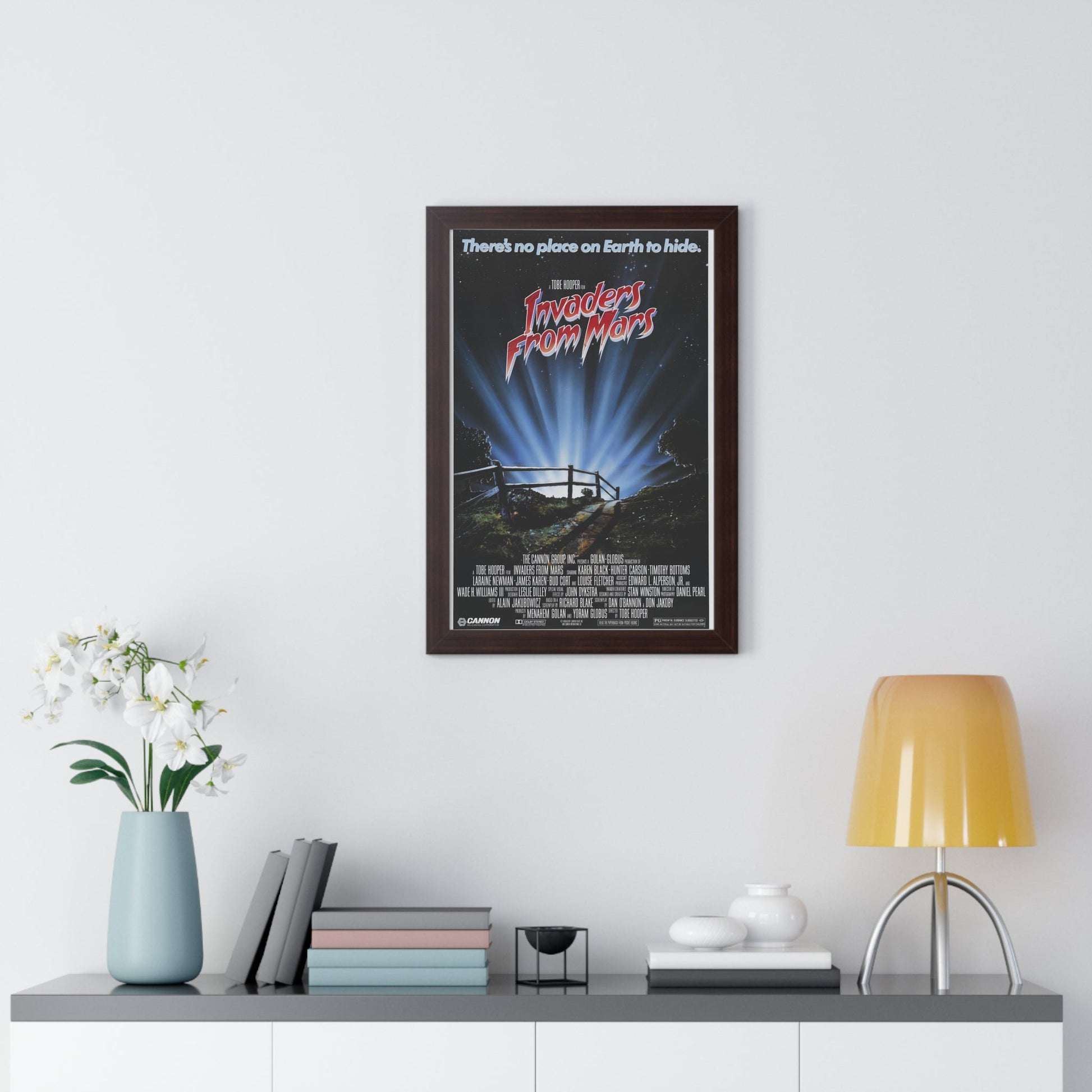 INVADERS FROM MARS (REMAKE) 1986 - Framed Movie Poster-The Sticker Space