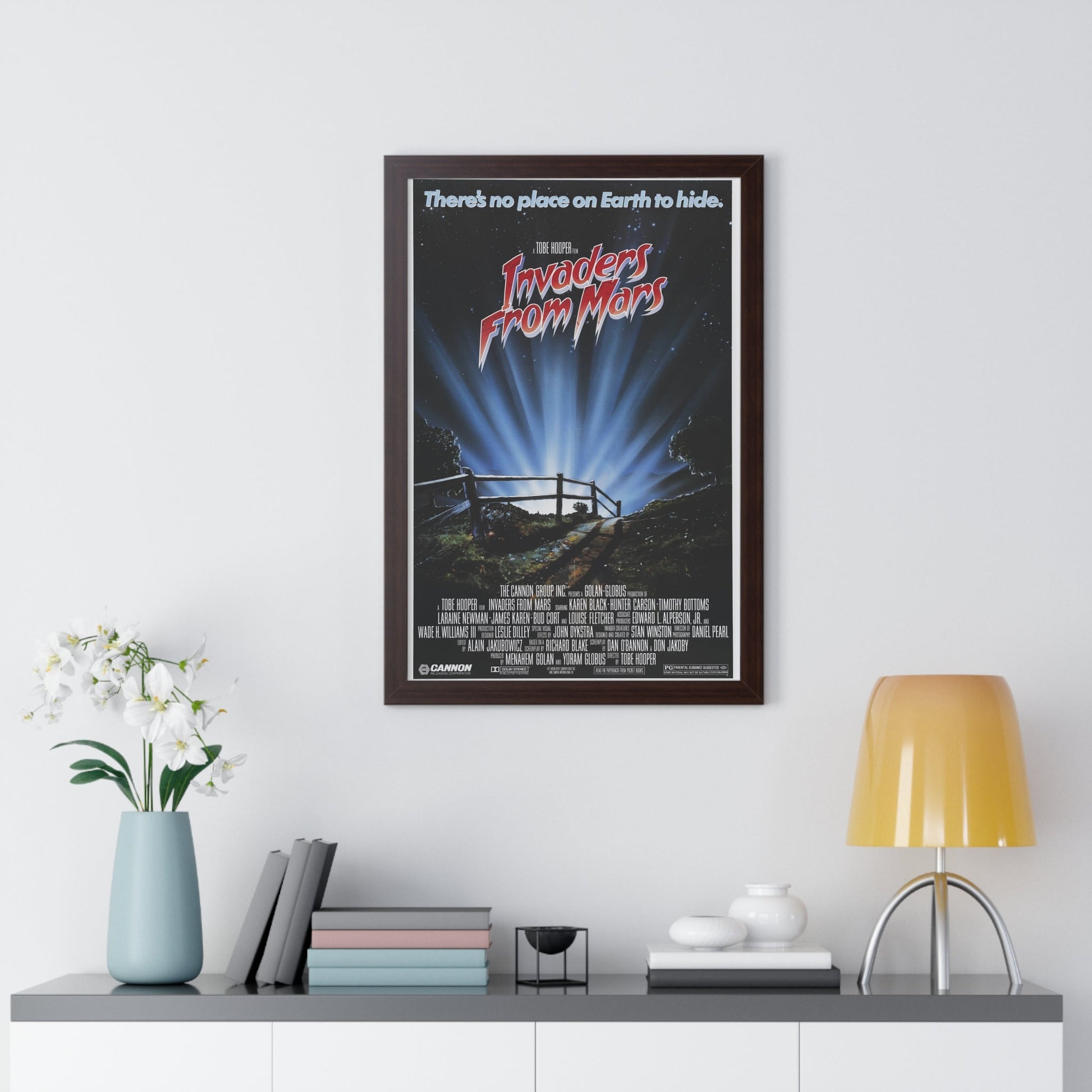 INVADERS FROM MARS (REMAKE) 1986 - Framed Movie Poster-The Sticker Space