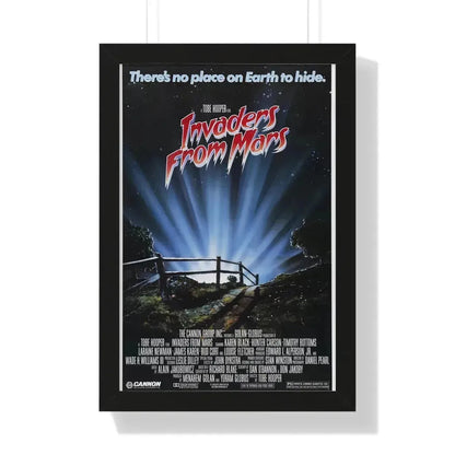 INVADERS FROM MARS (REMAKE) 1986 - Framed Movie Poster 16″ x 24″ Black - The Sticker Space