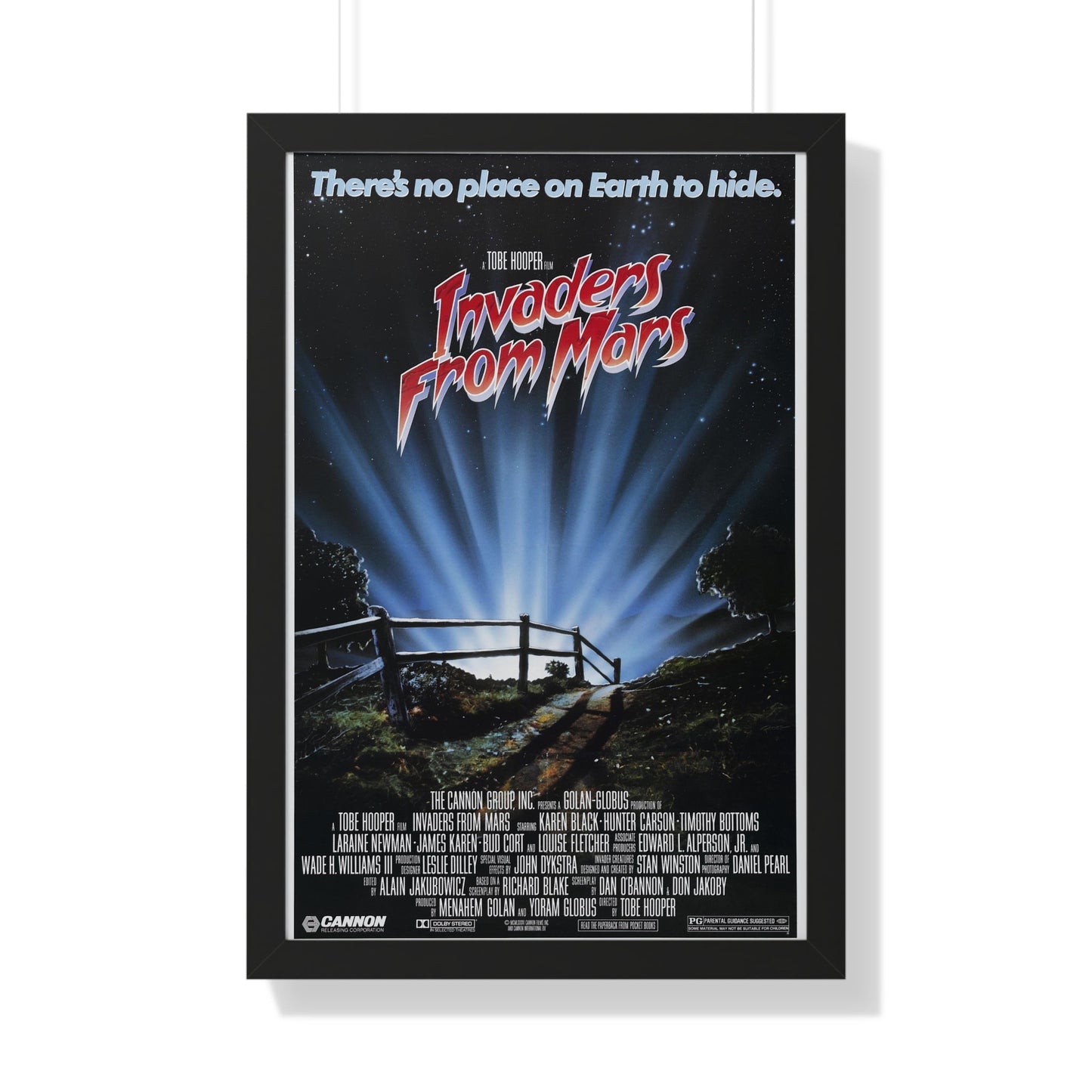 INVADERS FROM MARS (REMAKE) 1986 - Framed Movie Poster-20" x 30"-The Sticker Space