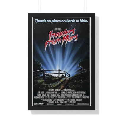 INVADERS FROM MARS (REMAKE) 1986 - Framed Movie Poster 20" x 30" Black - The Sticker Space