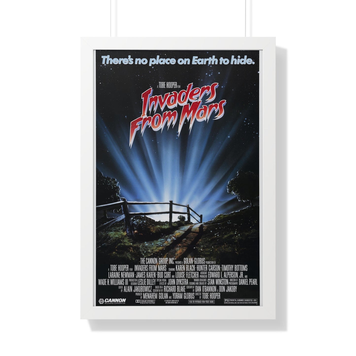 INVADERS FROM MARS (REMAKE) 1986 - Framed Movie Poster-20" x 30"-The Sticker Space