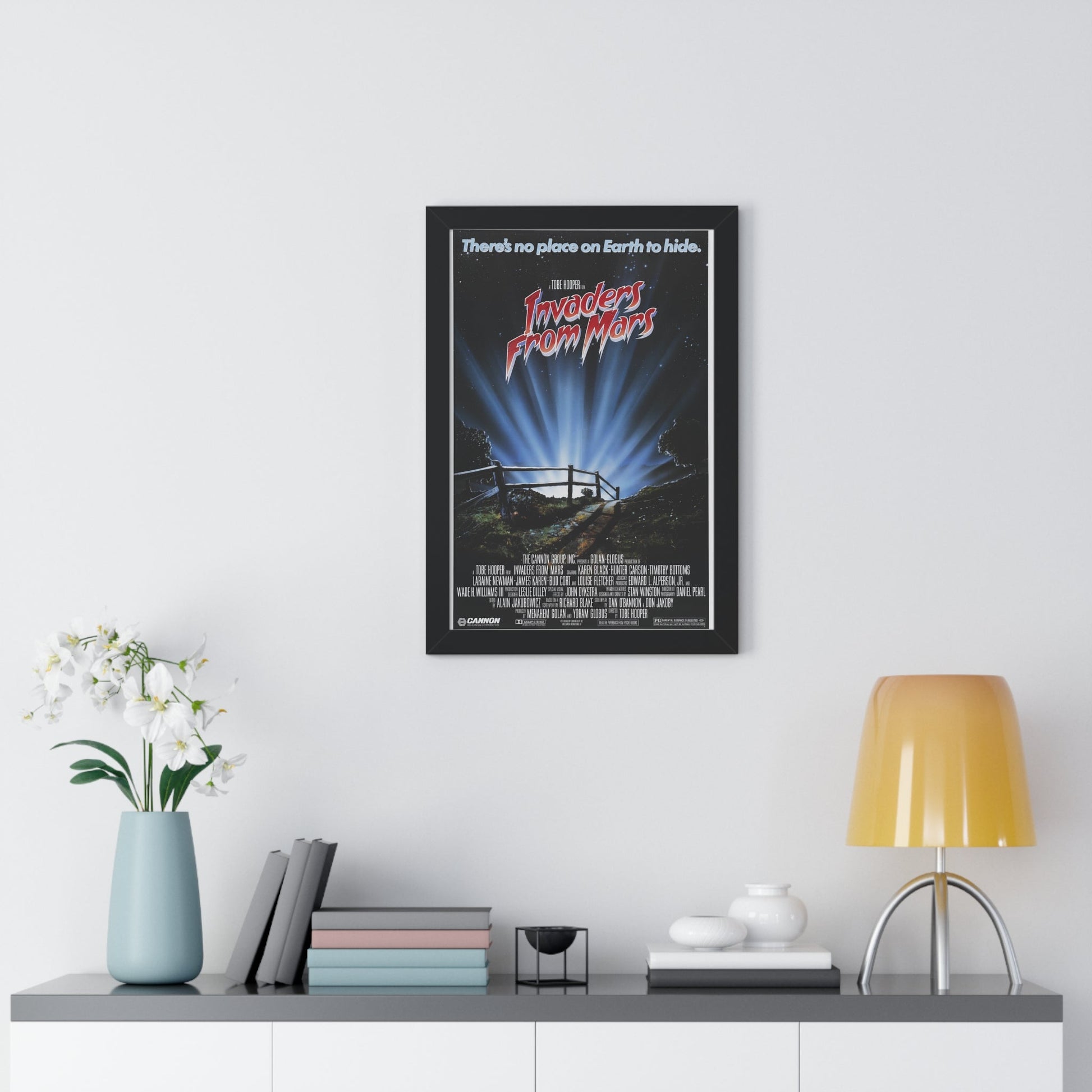 INVADERS FROM MARS (REMAKE) 1986 - Framed Movie Poster-The Sticker Space