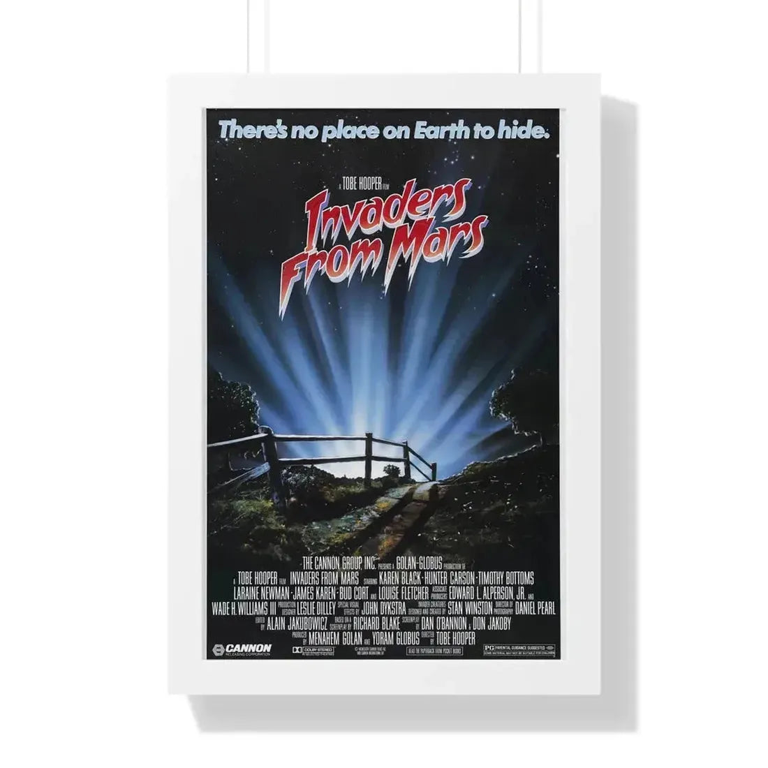 INVADERS FROM MARS (REMAKE) 1986 - Framed Movie Poster - The Sticker Space