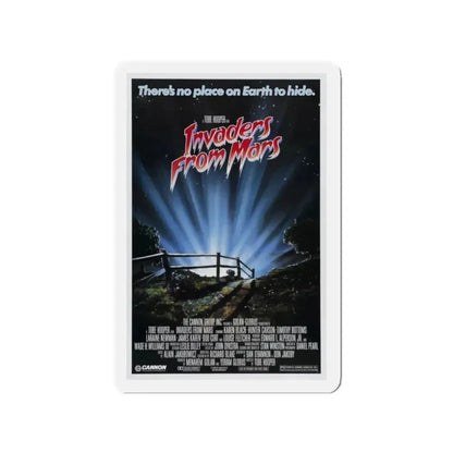 INVADERS FROM MARS (REMAKE) 1986 Movie Poster - Refrigerator Magnet 2 Inch Die-Cut - The Sticker Space