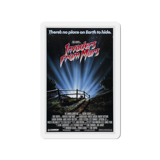 INVADERS FROM MARS (REMAKE) 1986 Movie Poster - Refrigerator Magnet-2" x 2"-The Sticker Space