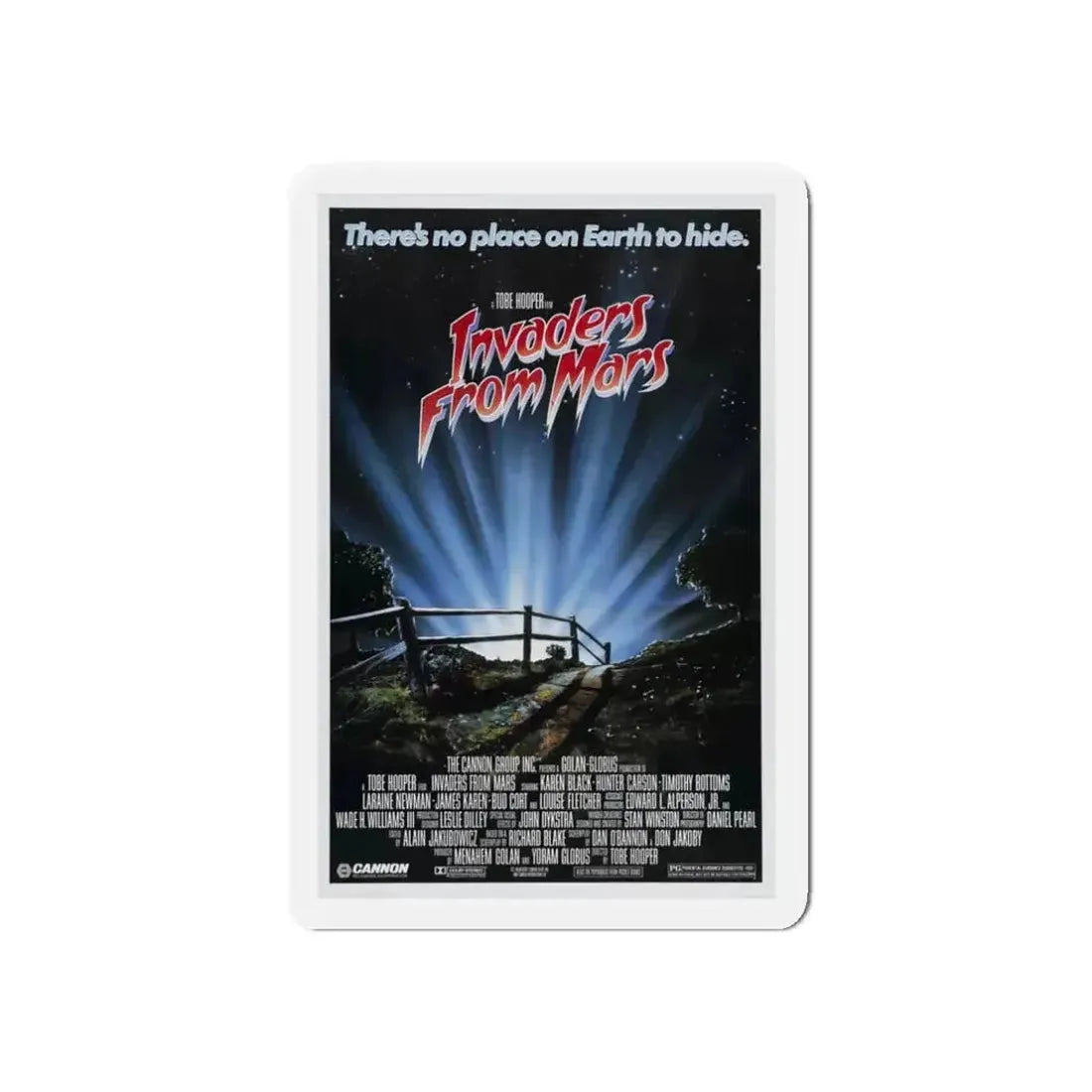 INVADERS FROM MARS (REMAKE) 1986 Movie Poster - Refrigerator Magnet - The Sticker Space