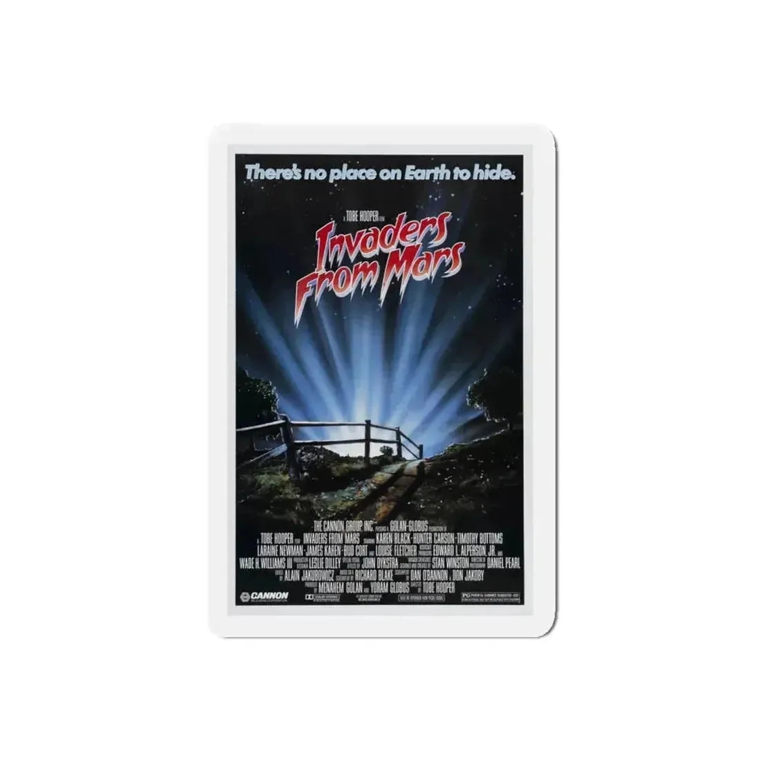 INVADERS FROM MARS (REMAKE) 1986 Movie Poster - Refrigerator Magnet - The Sticker Space
